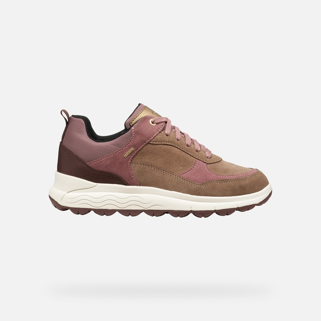 Waterproof trainers SPHERICA 4X4 ABX WOMAN Light brown/Mahogany - image number 3 | GEOX