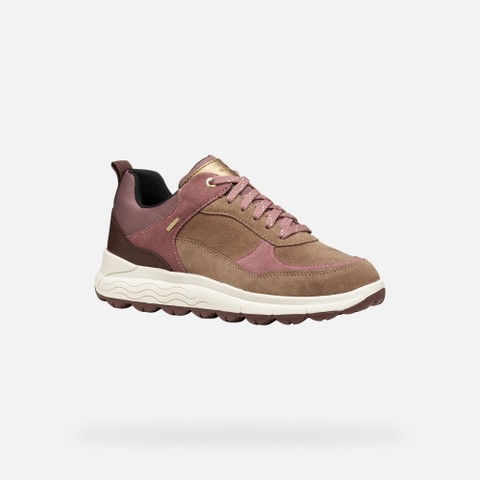 Waterproof trainers SPHERICA 4X4 ABX WOMAN Light brown/Mahogany - image number 4 | GEOX