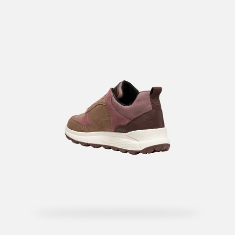 Waterproof trainers SPHERICA 4X4 ABX WOMAN Light brown/Mahogany - image number 5 | GEOX