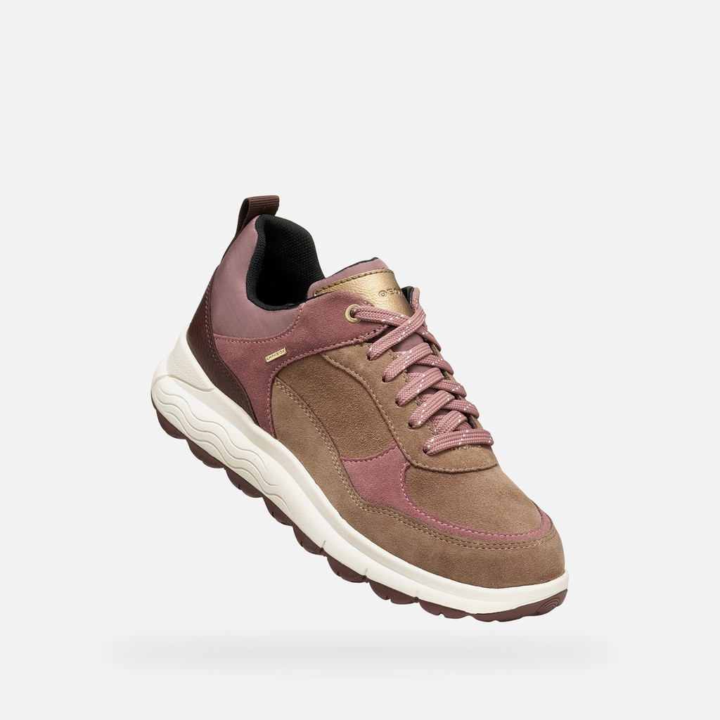 Waterproof trainers SPHERICA 4X4 ABX WOMAN Light brown/Mahogany - image number 6 | GEOX