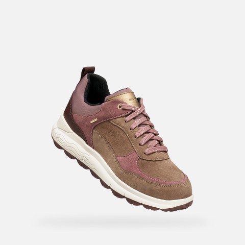 Waterproof trainers SPHERICA 4X4 ABX WOMAN Light brown/Mahogany - image number 6 | GEOX