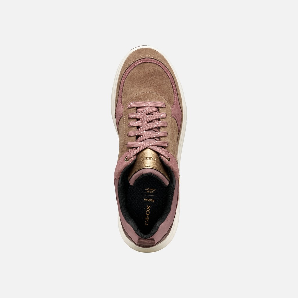 Waterproof trainers SPHERICA 4X4 ABX WOMAN Light brown/Mahogany - image number 7 | GEOX