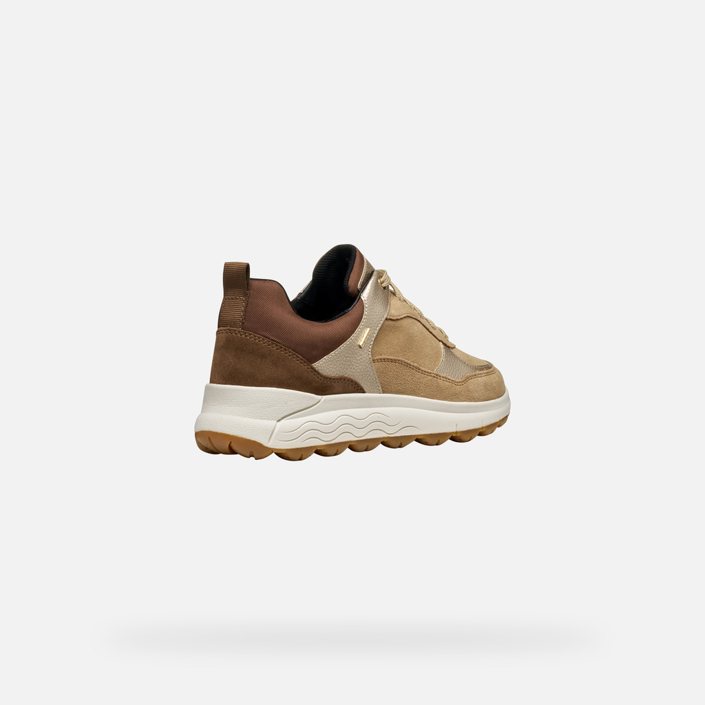 Waterproof trainers SPHERICA 4X4 ABX WOMAN Dark sand/Light gold - image number 4 | GEOX