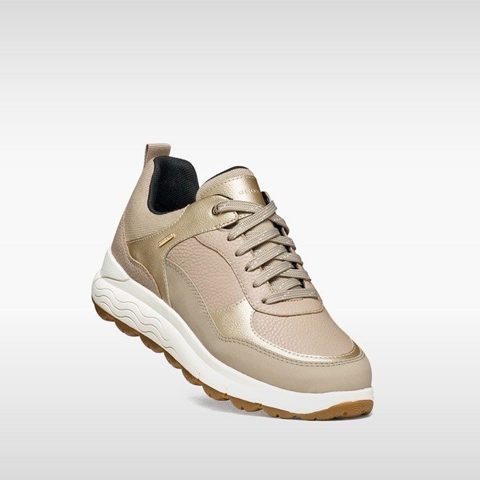 Waterproof trainers SPHERICA 4X4 ABX WOMAN Beige/Light Gold | GEOX