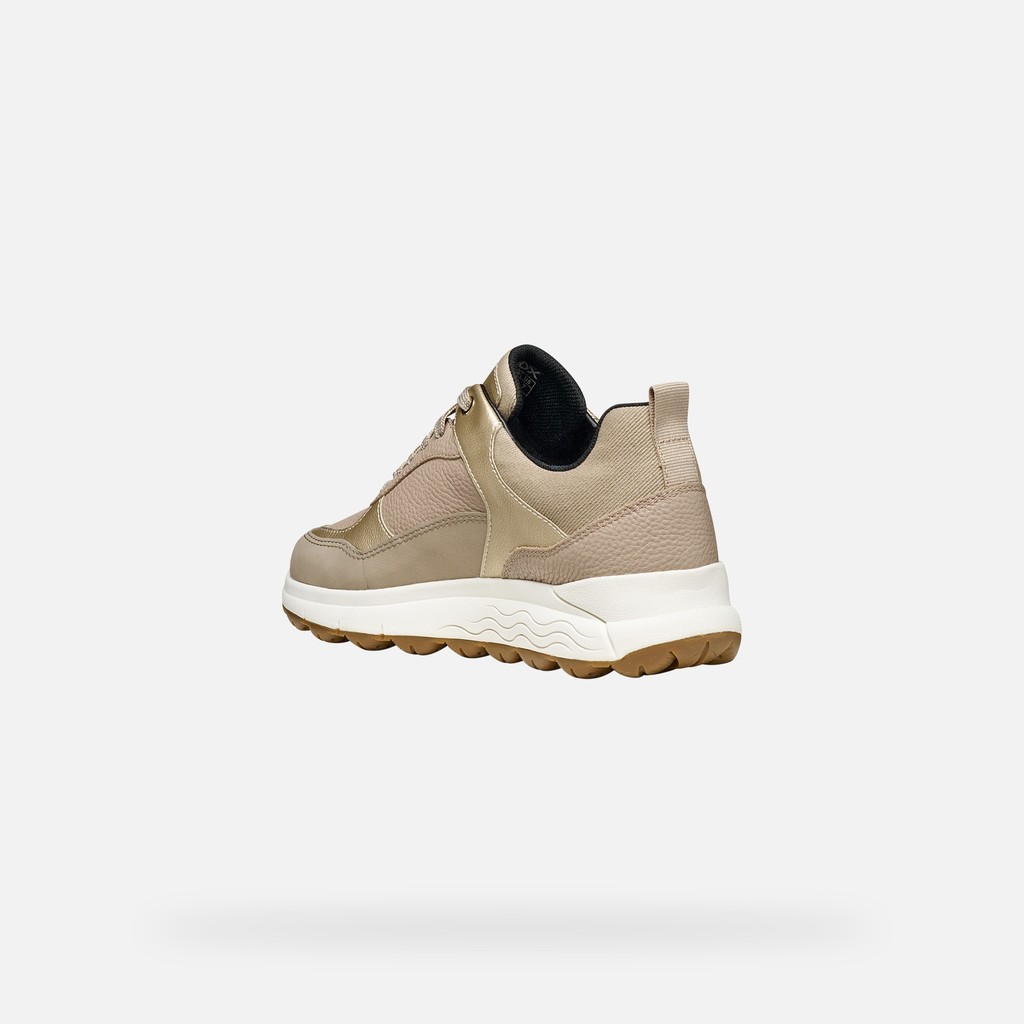 Waterproof trainers SPHERICA 4X4 ABX WOMAN Beige/Light Gold - image number 4 | GEOX