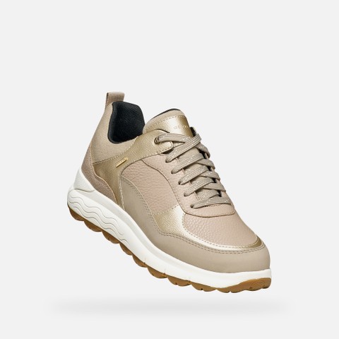 Waterproof trainers SPHERICA 4X4 ABX WOMAN Beige/Light Gold - image number 5 | GEOX