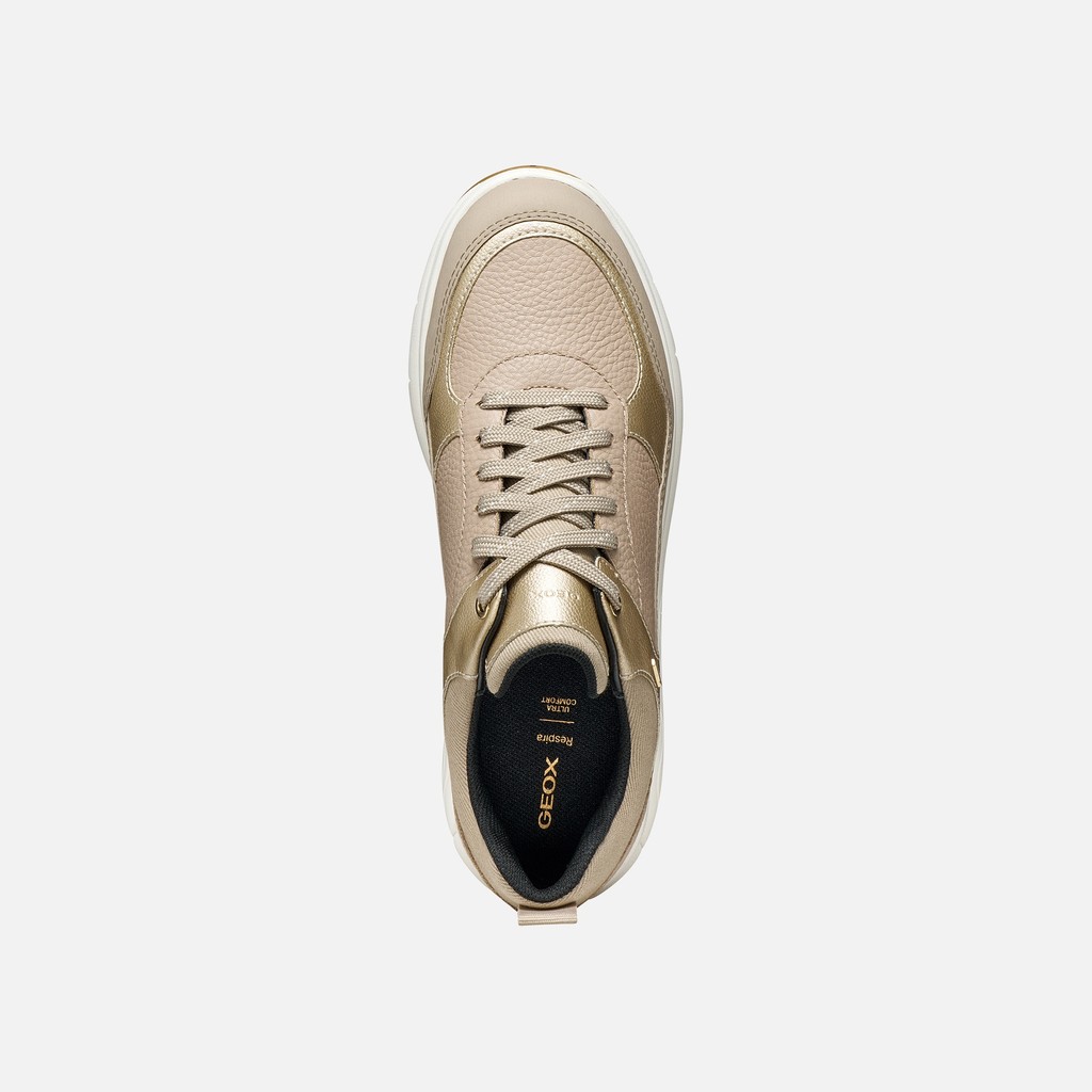 Waterproof trainers SPHERICA 4X4 ABX WOMAN Beige/Light Gold - image number 6 | GEOX