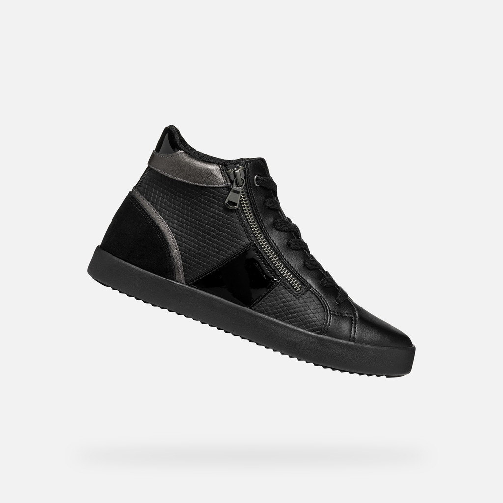 High top black sneakers womens online