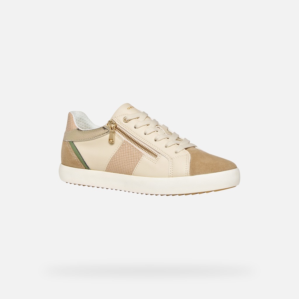 Low top sneakers BLOMIEE WOMAN Papyrus/Cream - image number 2 | GEOX