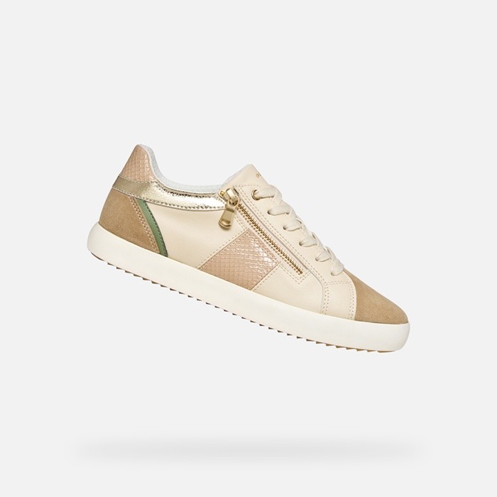 Low top sneakers BLOMIEE WOMAN Papyrus/Cream | GEOX