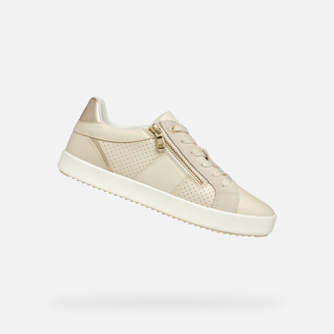 Low Top Sneakers BLOMIEE WOMAN Papyrus/Light sand - image number 0 | GEOX