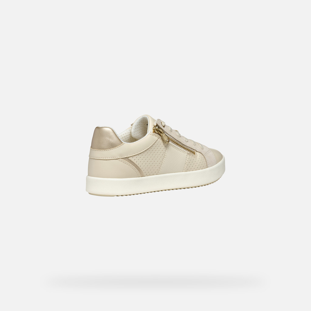 Low Top Sneakers BLOMIEE WOMAN Papyrus/Light sand - image number 5 | GEOX