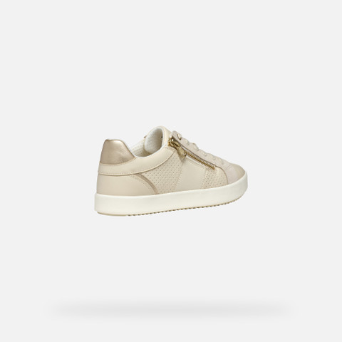 Low Top Sneakers BLOMIEE WOMAN Papyrus/Light sand - image number 5 | GEOX