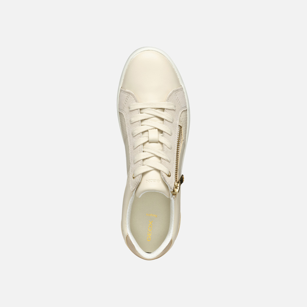 Low Top Sneakers BLOMIEE WOMAN Papyrus/Light sand - image number 6 | GEOX