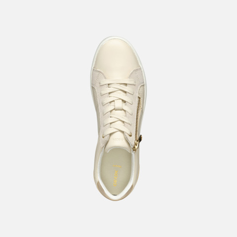 Low Top Sneakers BLOMIEE WOMAN Papyrus/Light sand - image number 6 | GEOX