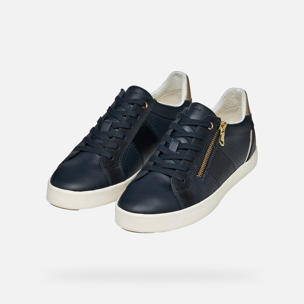 Low top sneakers BLOMIEE WOMAN Navy - image number 8 | GEOX