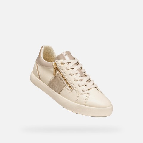 Low top sneakers BLOMIEE WOMAN Light sand/Beige - image number 4 | GEOX