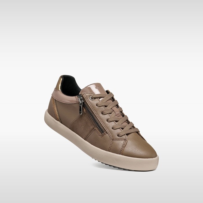 Baskets basse BLOMIEE FEMME Taupe - image number 4 | GEOX