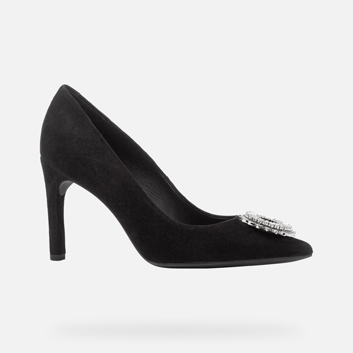 High-heeled court shoes FAVIOLA WOMAN Black | GEOX
