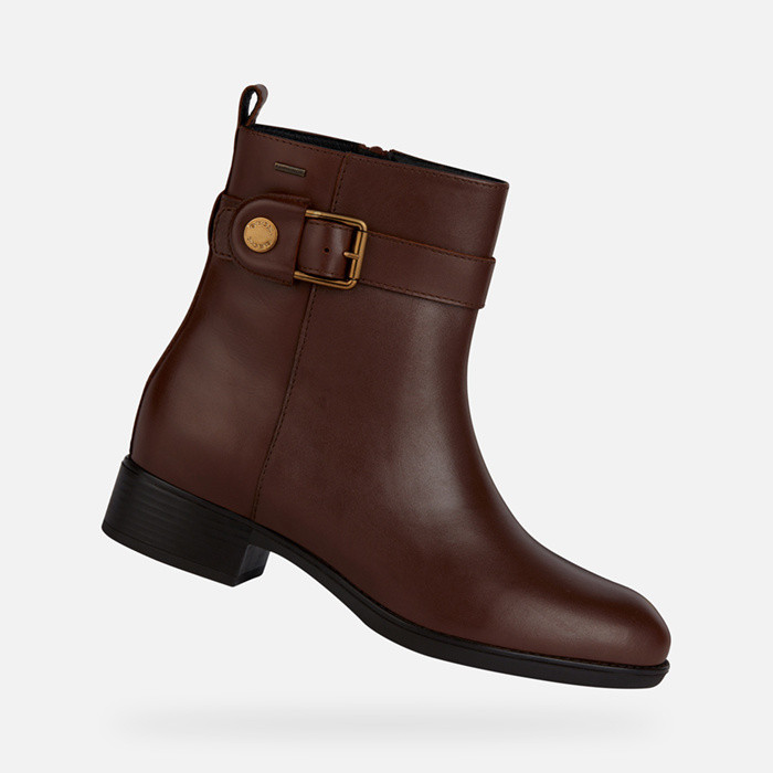 Low heel ankle boots FELICITY ABX WOMAN Brown | GEOX