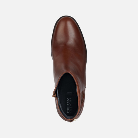 medium heel ankle boots NEW ASHEEL WOMAN Brown - image number 5 | GEOX