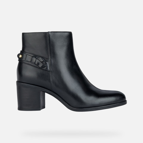 medium heel ankle boots NEW ASHEEL WOMAN Black - image number 1 | GEOX