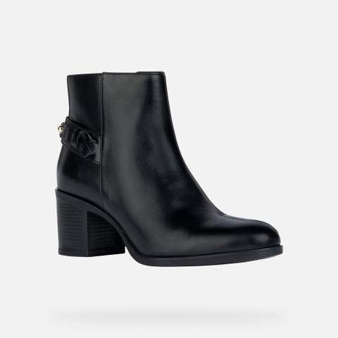 medium heel ankle boots NEW ASHEEL WOMAN Black - image number 2 | GEOX