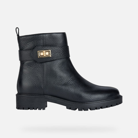biker ankle boots HOARA WOMAN Black - image number 1 | GEOX