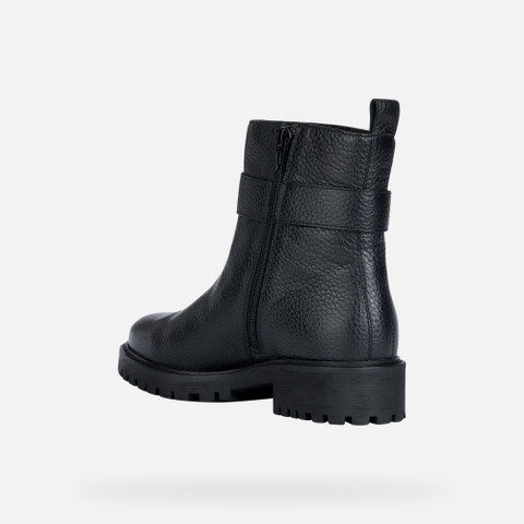biker ankle boots HOARA WOMAN Black - image number 3 | GEOX