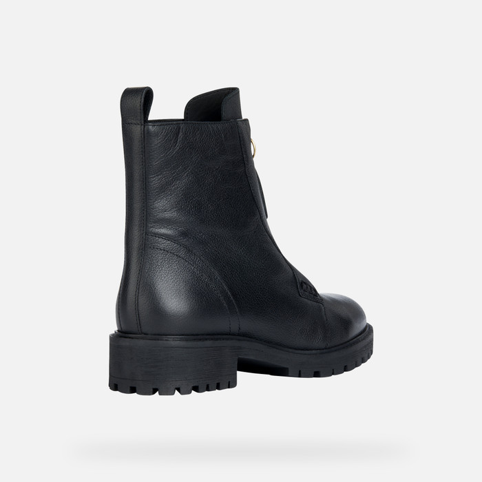 Geox® HOARA B: Combat Boots black Woman | Geox®