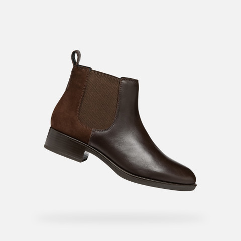 Geox FELICITY WOMAN Dark Brown Chelsea boots Geox