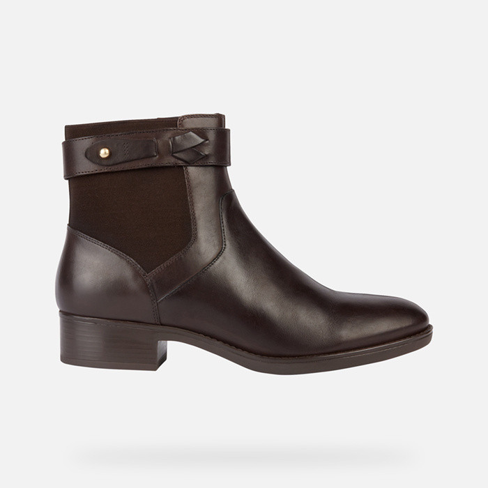 Ankle boots FELICITY WOMAN Coffee | GEOX