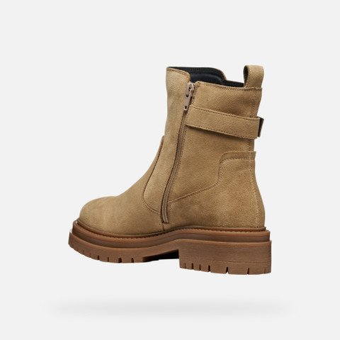 Biker ankle boots IRIDEA WOMAN Dark Sand - image number 3 | GEOX