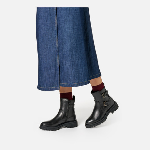 Botas de tornozelo de ciclista IRIDEA MULHER Preto - image number 2 | GEOX