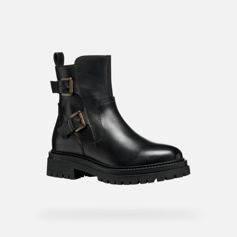 Biker ankle boots IRIDEA WOMAN Black - image number 2 | GEOX