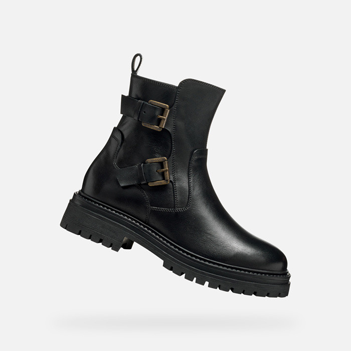 Biker-Stiefeletten IRIDEA DAME Schwarz | GEOX