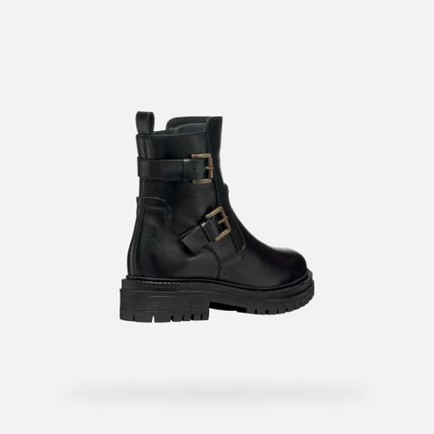 Biker ankle boots IRIDEA WOMAN Black - image number 4 | GEOX