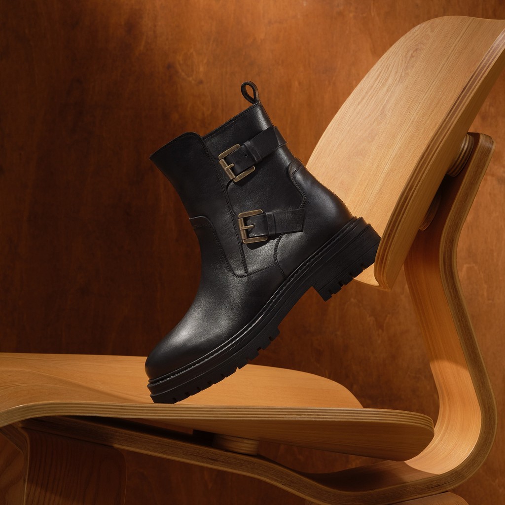 Botas de tornozelo de ciclista IRIDEA MULHER Preto - image number 1 | GEOX