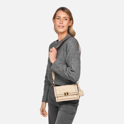 cross-body bag VERIANA WOMAN Off White - image number 6 | GEOX