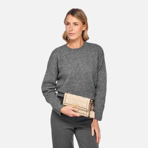 cross-body bag VERIANA WOMAN Off White - image number 7 | GEOX