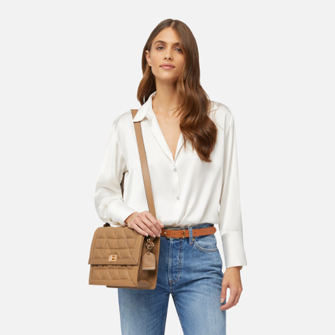 cross-body bag VERIANA WOMAN Tan - image number 5 | GEOX