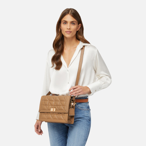 cross-body bag VERIANA WOMAN Tan - image number 6 | GEOX