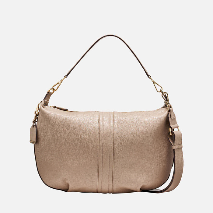 Shoulder bag AURELYI WOMAN Light Taupe | GEOX