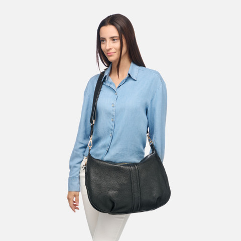 Sac d'épaule AURELYI FEMME Noir - image number 7 | GEOX