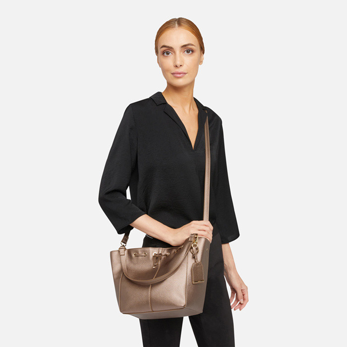 Shoulder bag DAPHNER WOMAN Light Bronze | GEOX