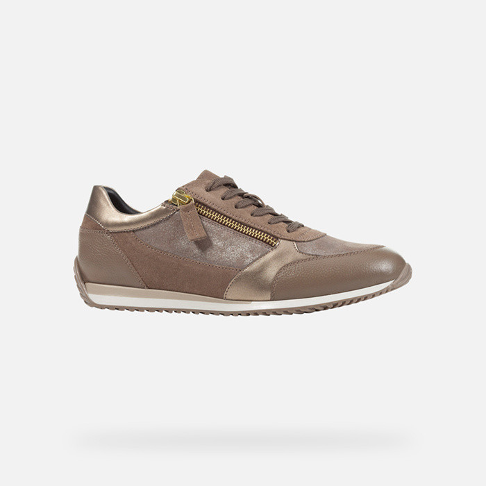 Low top sneakers CALITHE WOMAN Dark Taupe | GEOX