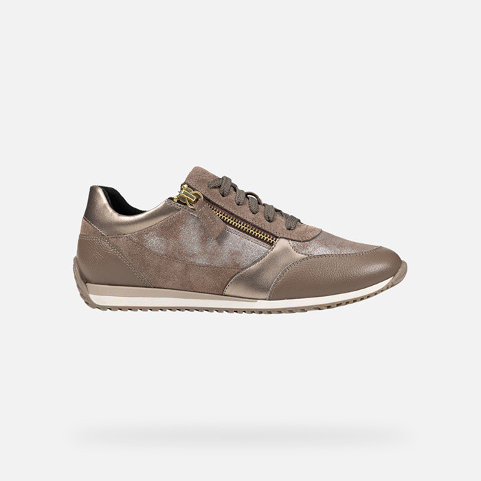 Low top sneakers CALITHE WOMAN Dark Taupe | GEOX