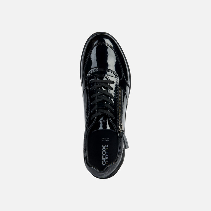 Geox Basket compensée noir GEOX Noir - Chaussures Basket montante Femme  85,00 €