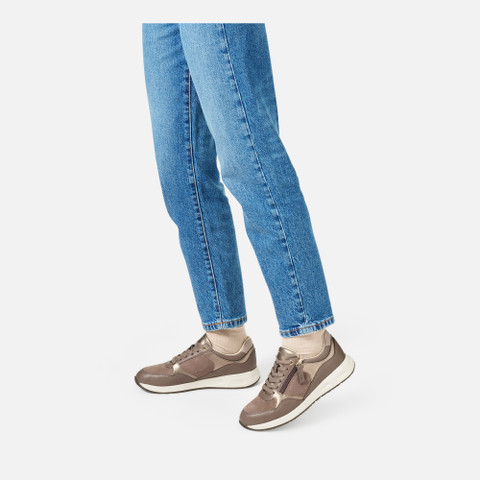 Zipped shoes BULMYA WOMAN Taupe - image number 2 | GEOX