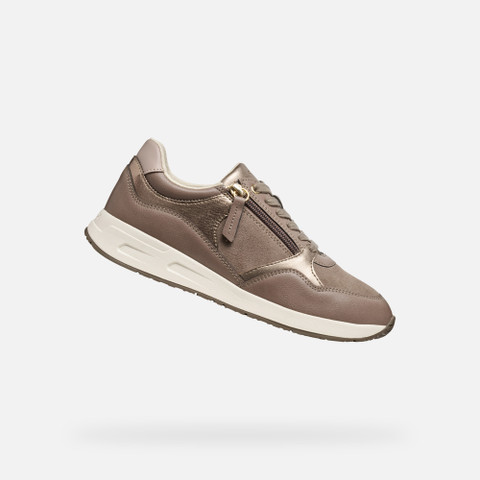 Zipped shoes BULMYA WOMAN Taupe - image number 0 | GEOX